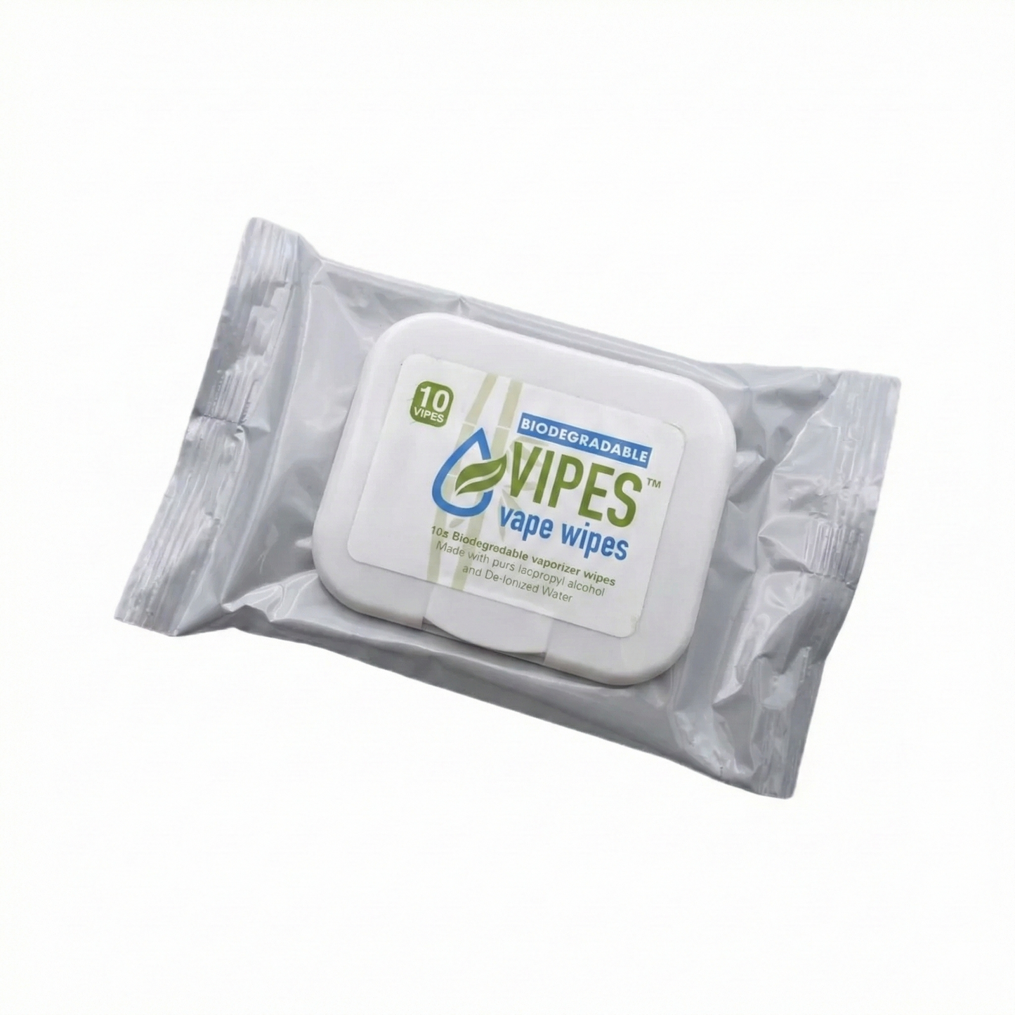 Vipes Biodegradable Alcohol Cleaning Wipes 10 pack