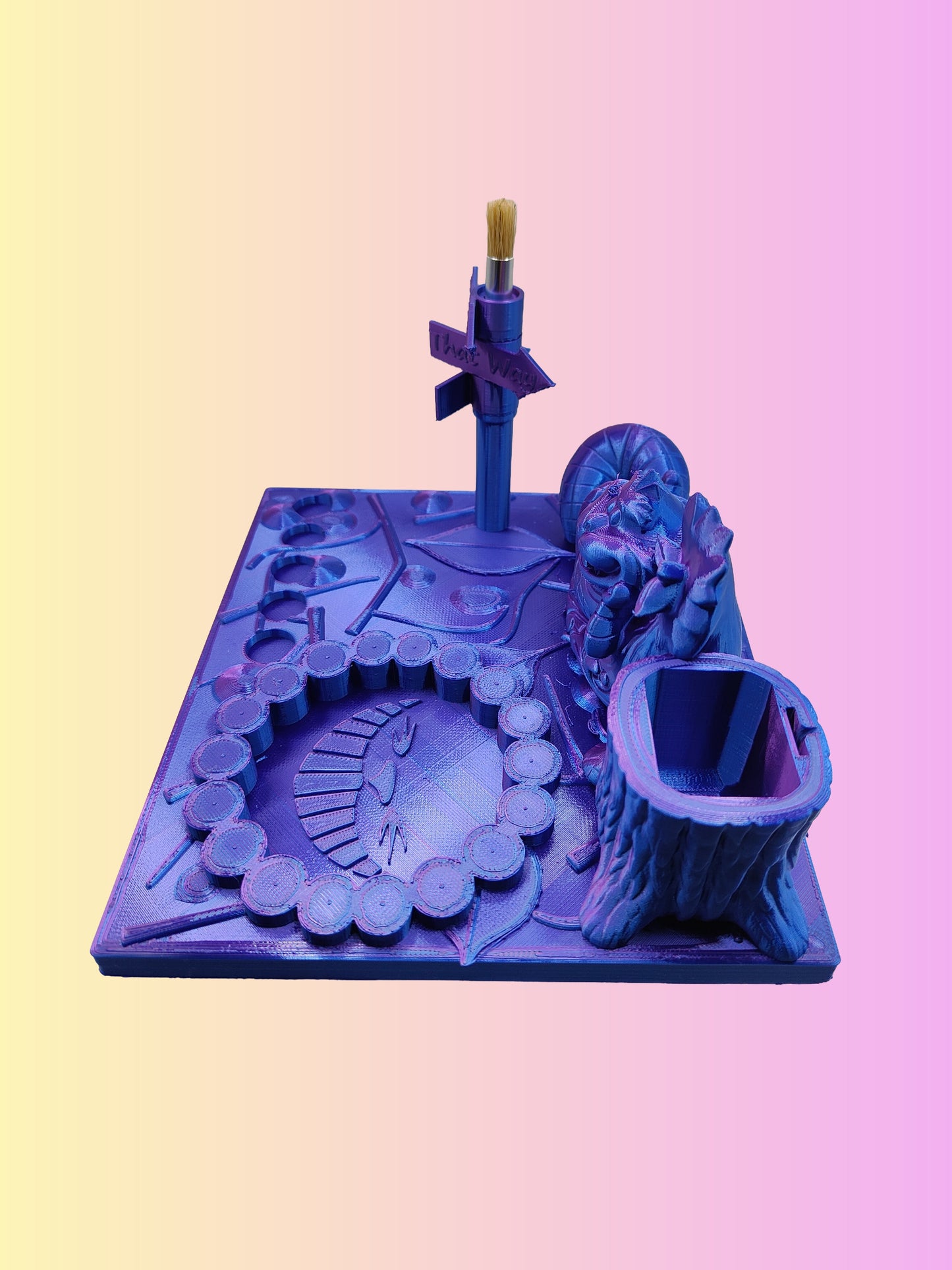 Cheshire Cat Inspired 3d Printed Vape Stand For Various Devices