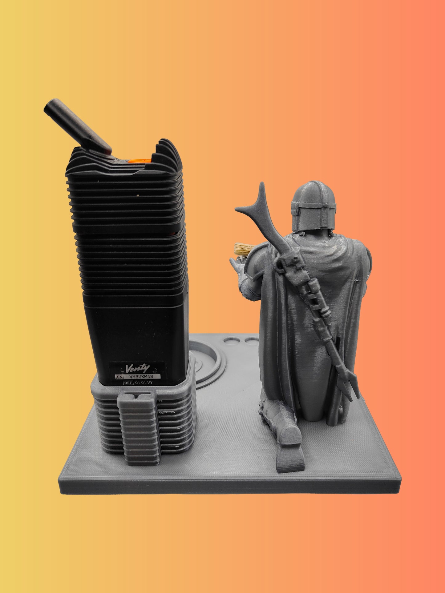 Mandalorian Inspired 3d Printed Vape Stand For Various Devices