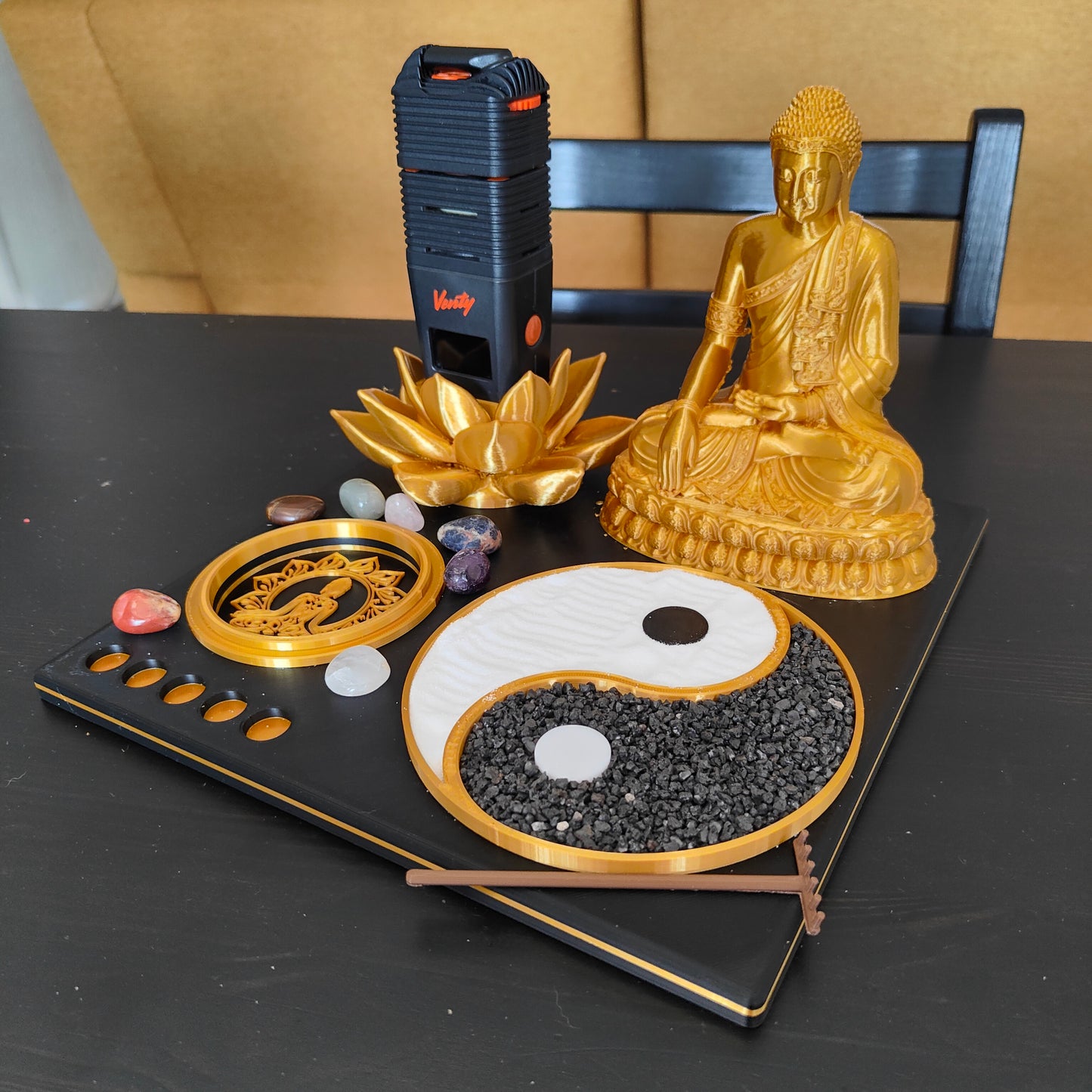 Buddha Zen Garden 3d Printed Vape Stand For Various Devices