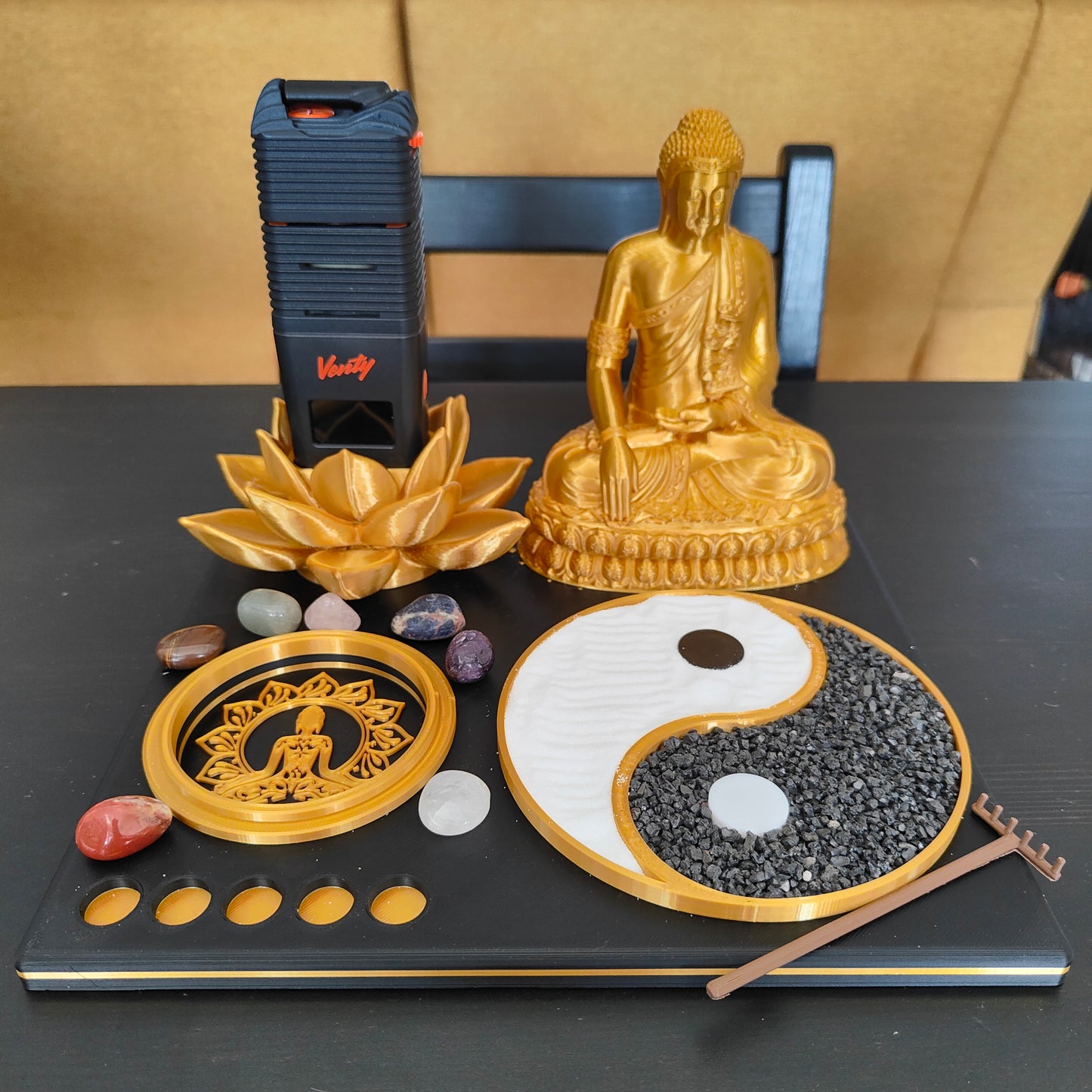 Buddha Zen Garden 3d Printed Vape Stand For Various Devices