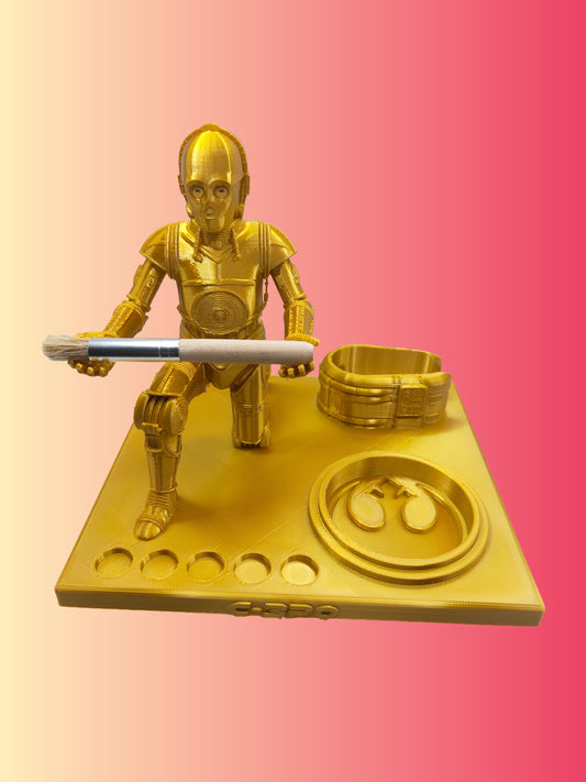 C3PO Inspired 3d Printed Vape Stand For Various Devices