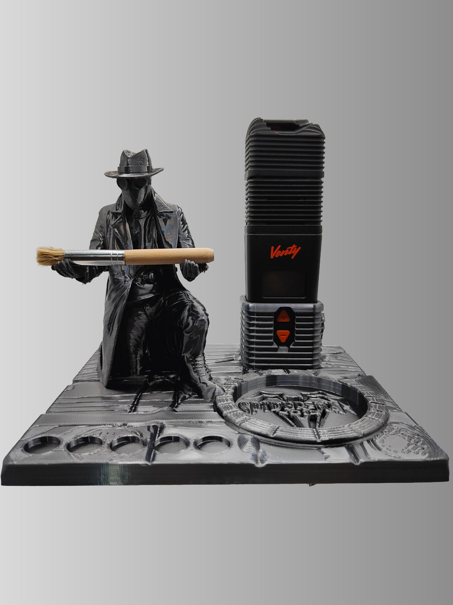 Spiderman Noir Inspired 3d Printed Vape Stand For Various Devices