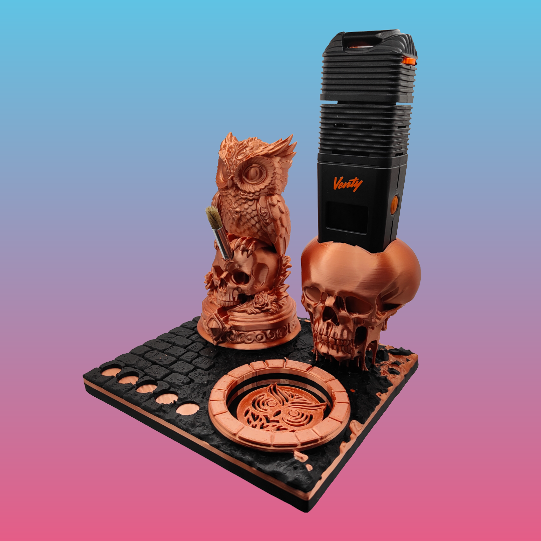 The Owl Of Omen 3d Printed Vape Stand For Various Devices