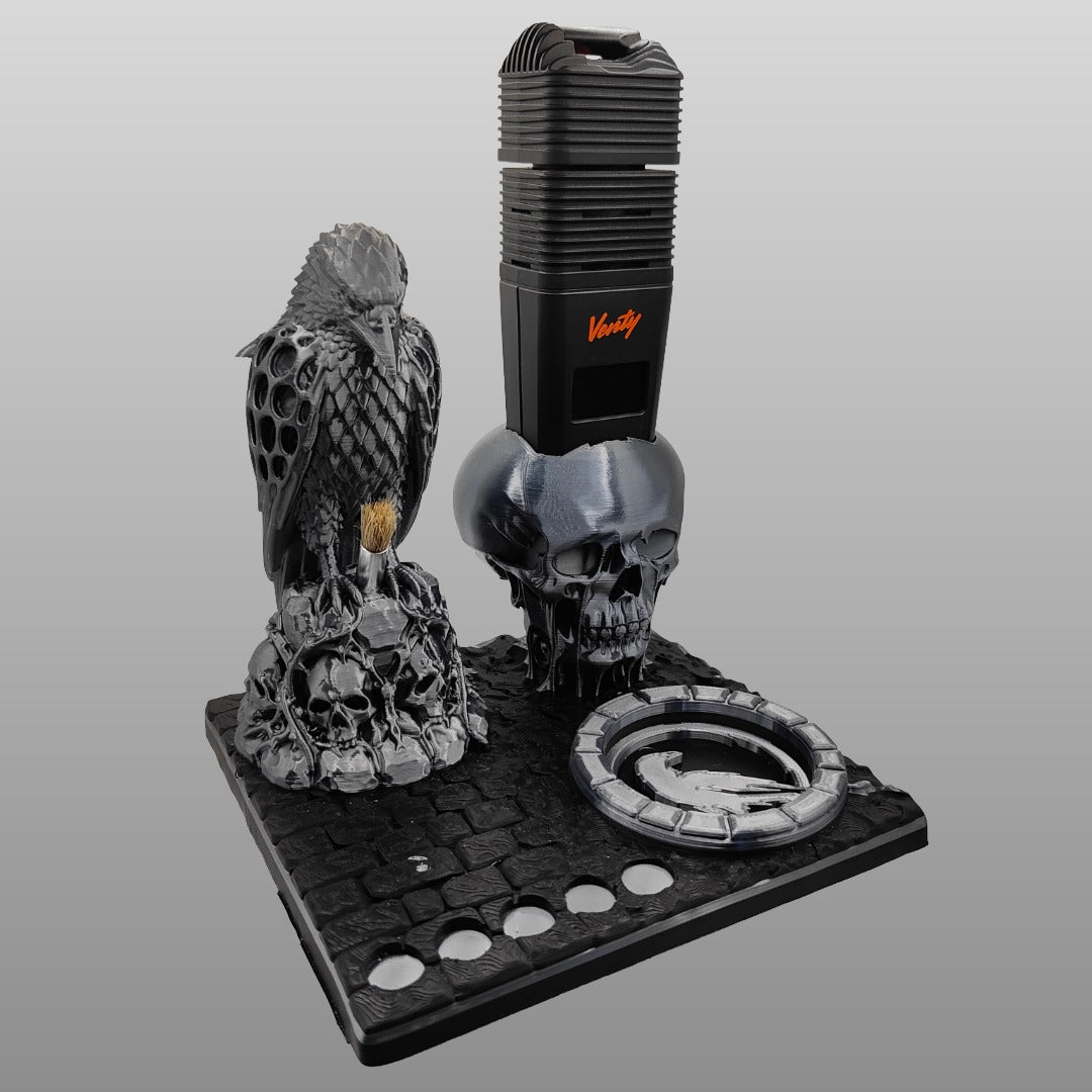 The Dark Raven 3d Printed Vape Stand For Various Devices