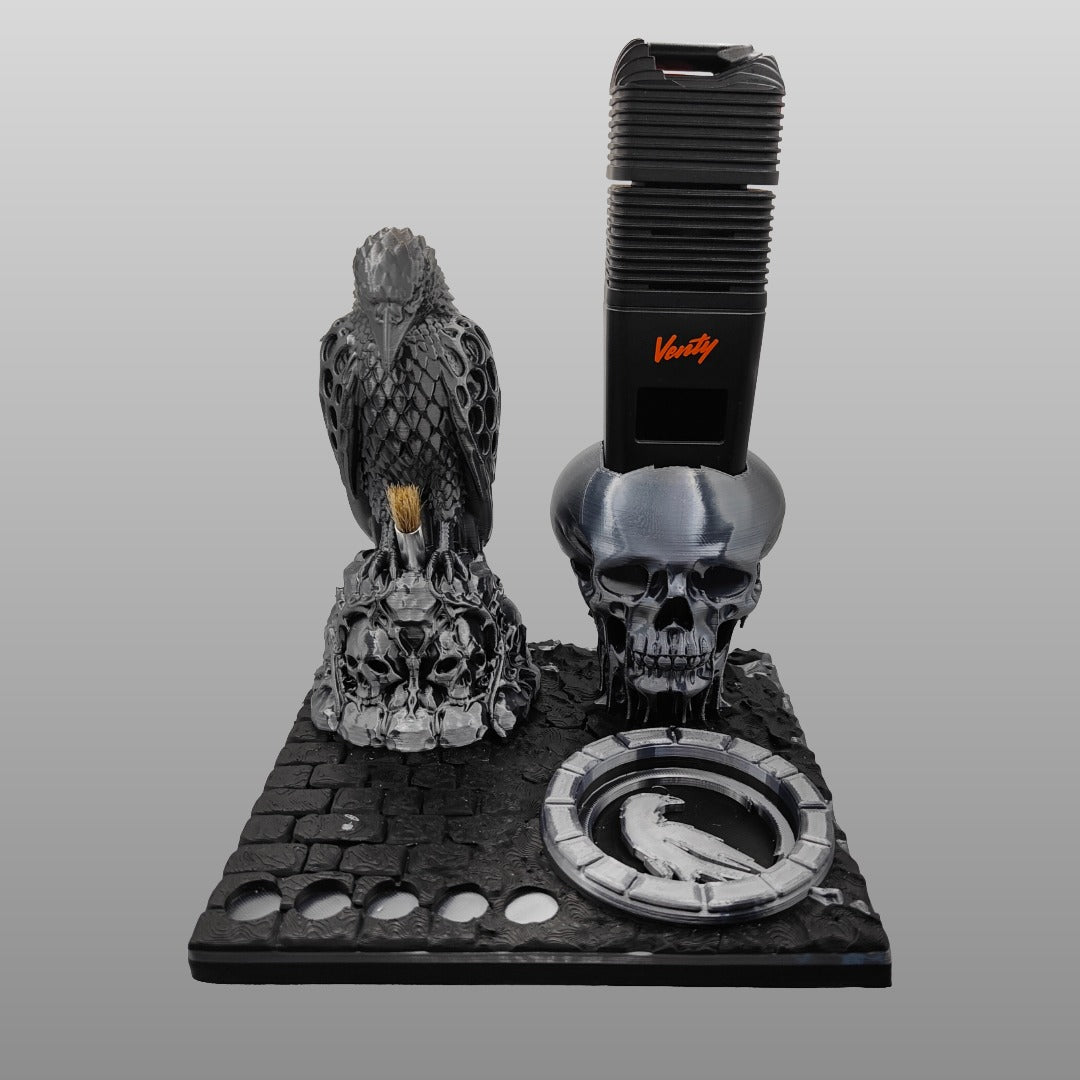 The Dark Raven 3d Printed Vape Stand For Various Devices