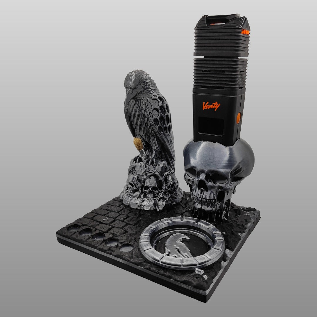 The Dark Raven 3d Printed Vape Stand For Various Devices
