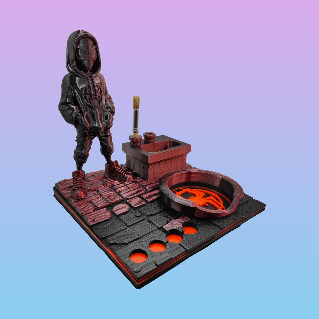 Miles Morales Inspired 3d Printed Vape Stand For Various Devices