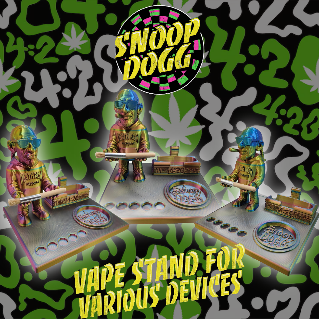 Snoop Dogg Inspired 3d Printed Vape Stand For Various Devices