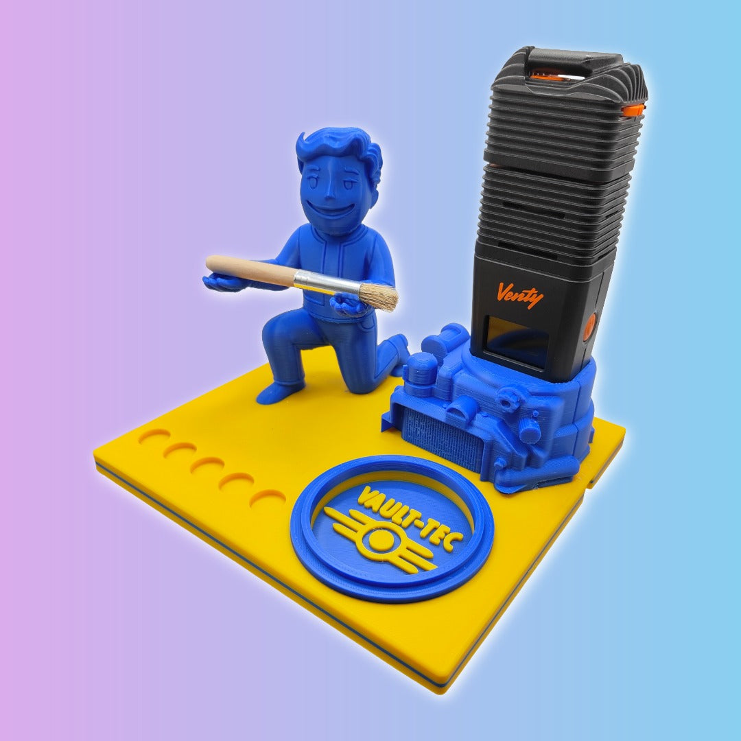 Vault Boy Fallout Inspired 3d Printed Vape Stand For Various Devices