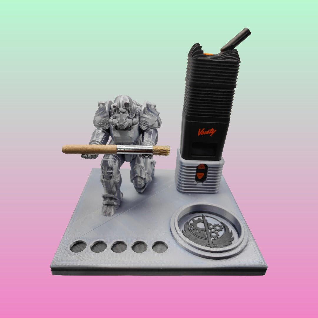 T-60 Brotherhood Of Steel Inspired 3d Printed Vape Stand For Various Devices