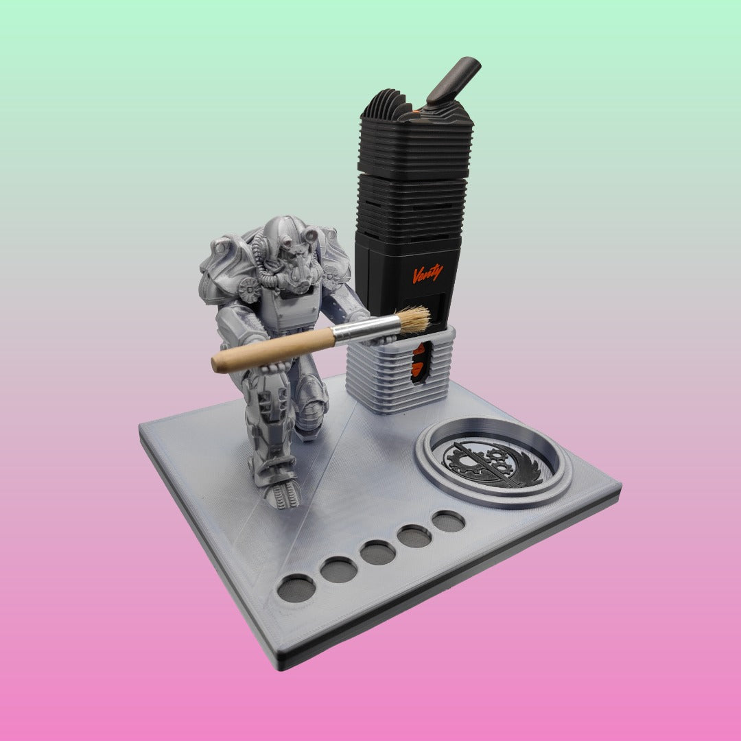 T-60 Brotherhood Of Steel Inspired 3d Printed Vape Stand For Various Devices