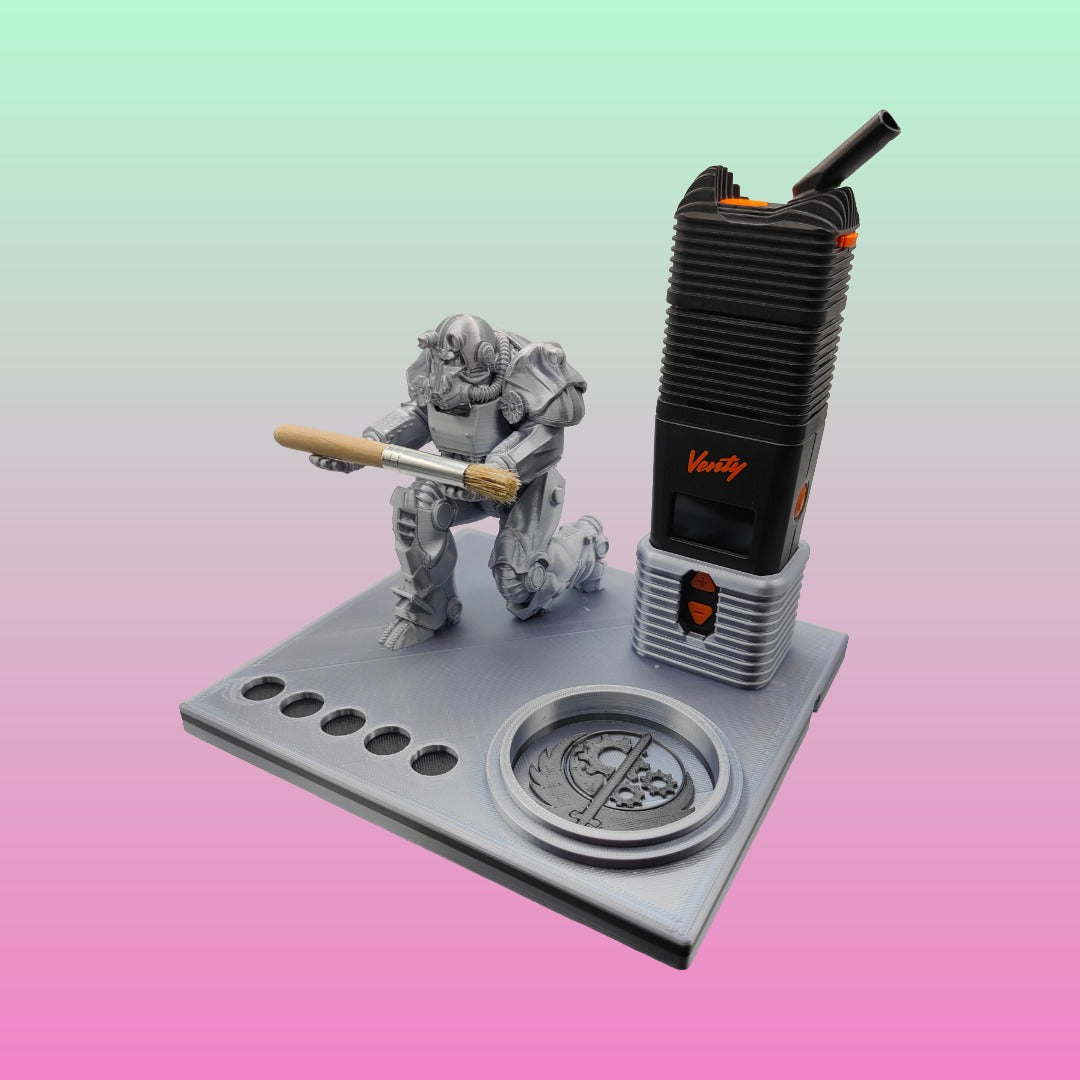 T-60 Brotherhood Of Steel Inspired 3d Printed Vape Stand For Various Devices