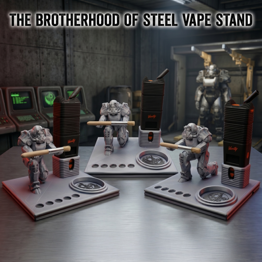 T-60 Brotherhood Of Steel Inspired 3d Printed Vape Stand For Various Devices
