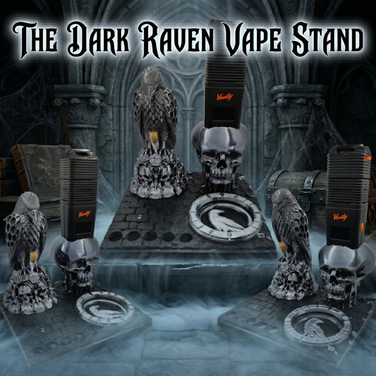 The Dark Raven 3d Printed Vape Stand For Various Devices