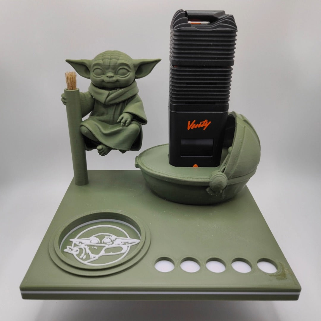 Grogu Inspired 3d Printed Vape Stand For Various Devices