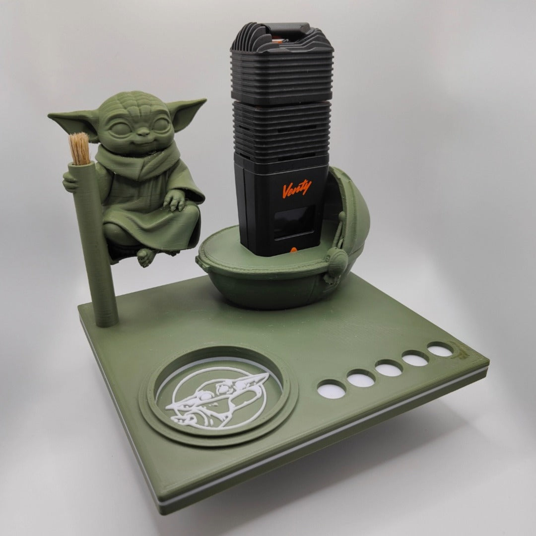 Grogu Inspired 3d Printed Vape Stand For Various Devices