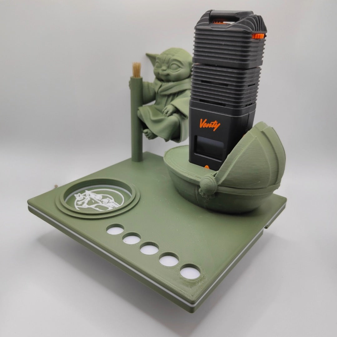Grogu Inspired 3d Printed Vape Stand For Various Devices