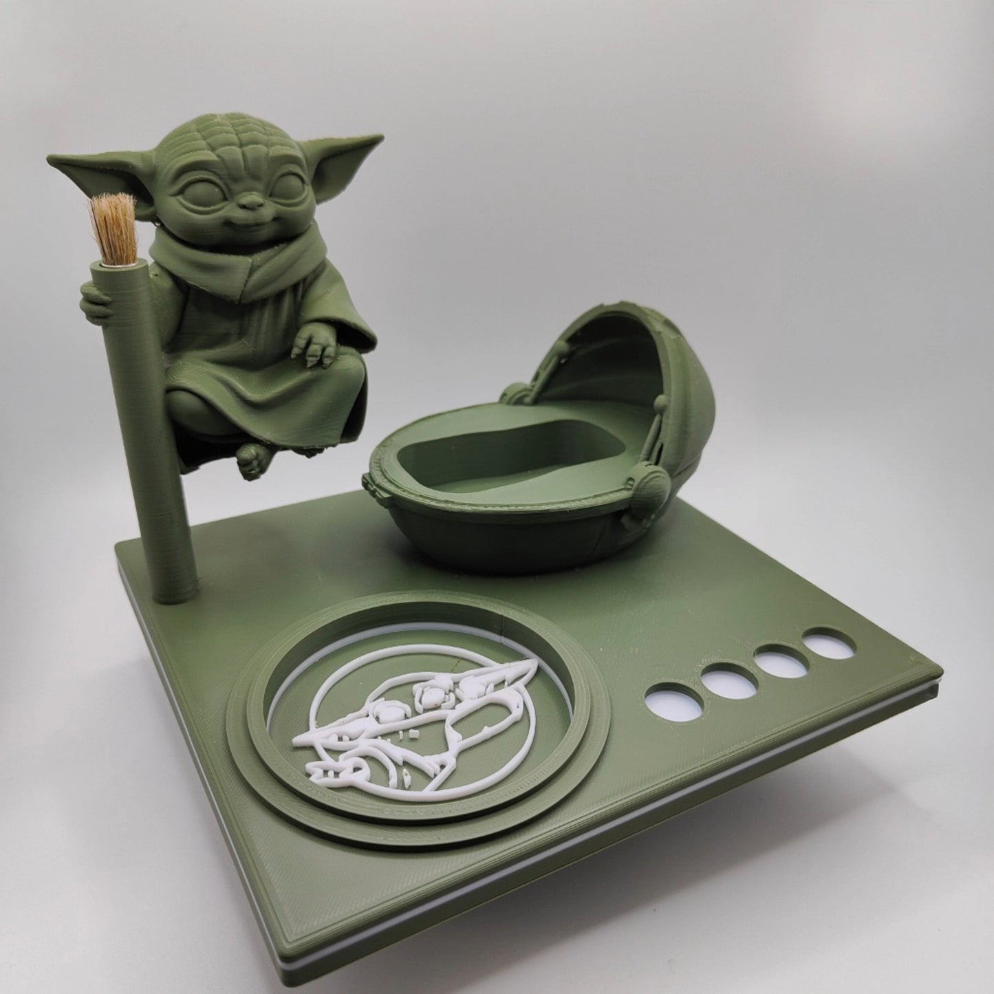 Grogu Inspired 3d Printed Vape Stand For Various Devices