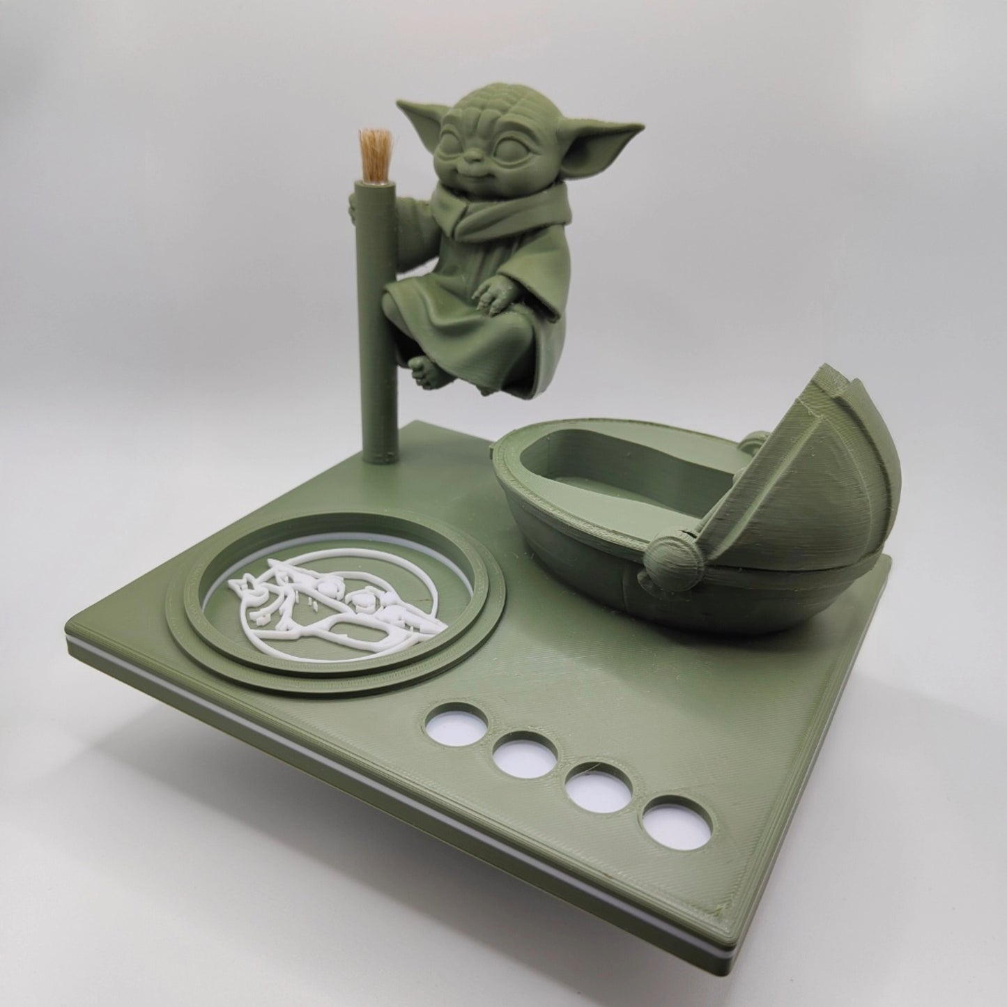 Grogu Inspired 3d Printed Vape Stand For Various Devices