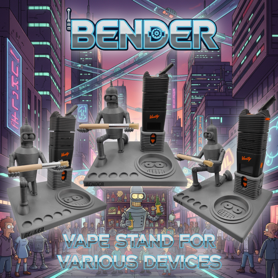 BENDER - Futurama inspired 3d Printed Stand For Various Devices