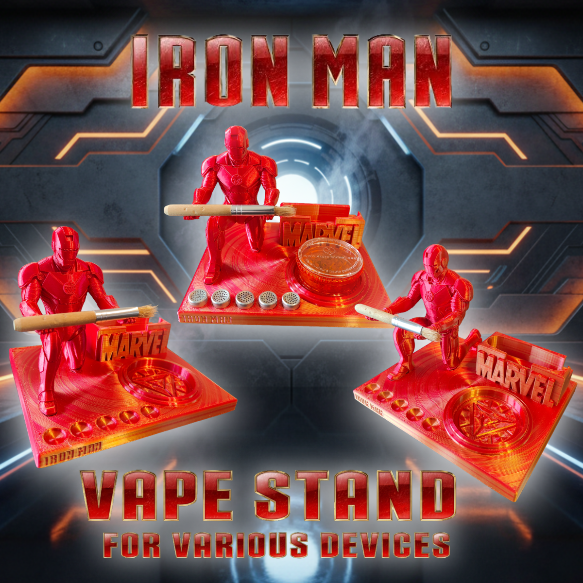 IRONMAN - Marvel Inspired 3d Printed Stand For Various Devices