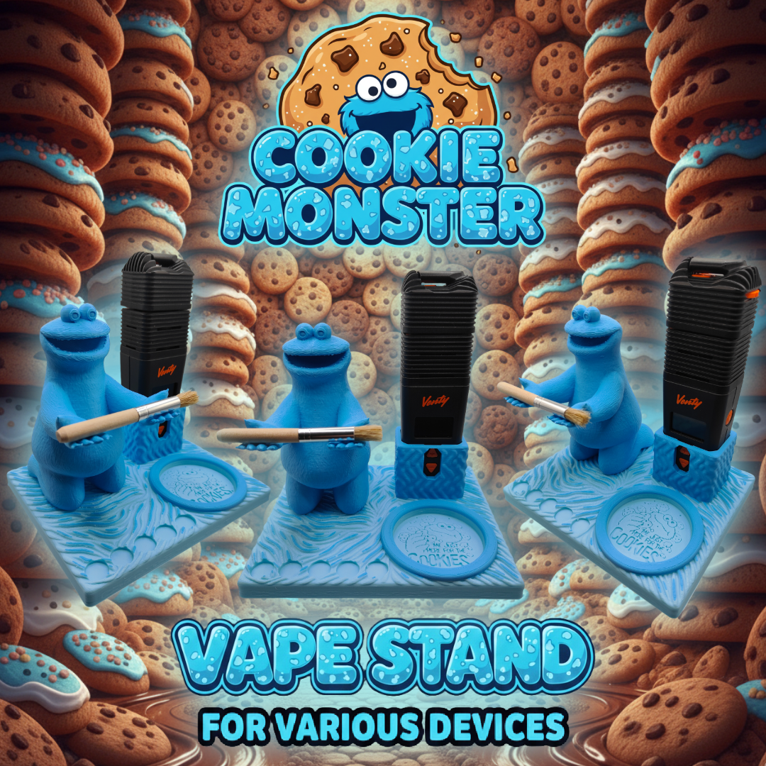 COOKIE MONSTER Inspired 3d Printed Stand For Various Devices