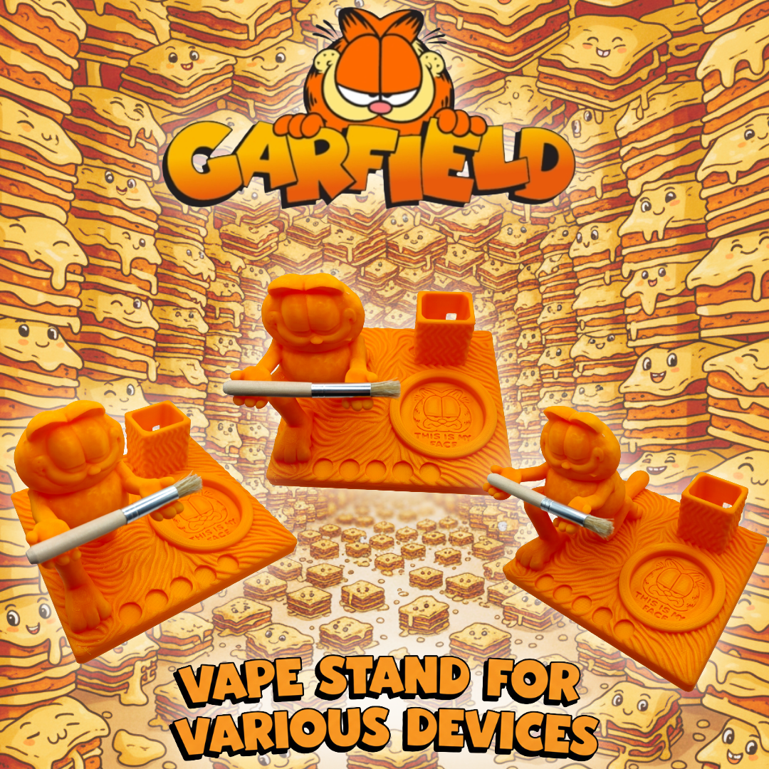 Garfield Inspired 3d Printed Stand For Various Devices