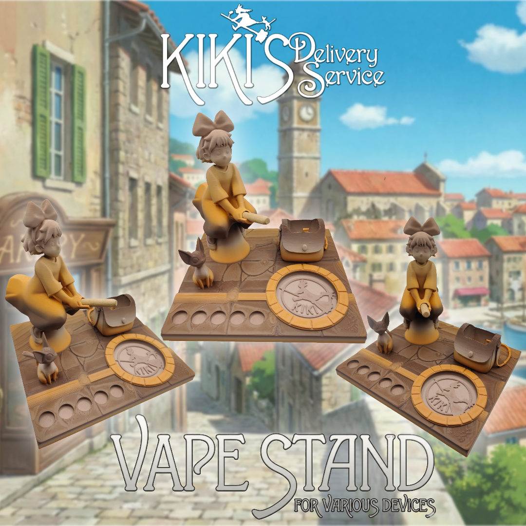 kikis Delivery Service Inspired 3d Printed Vape Stand For Various Devices