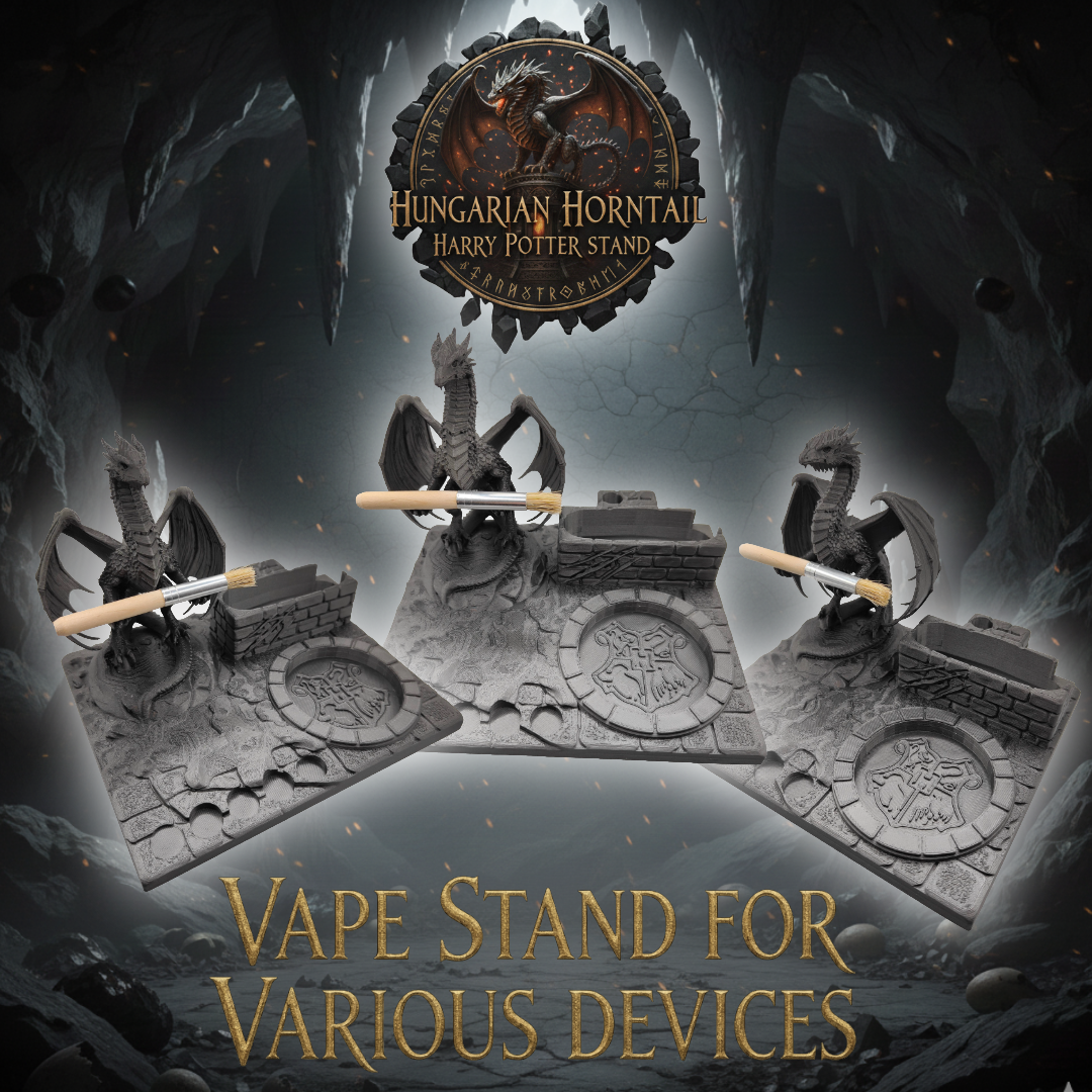 Harry Potter Hungarian Horntail Inspired 3d Printed Vape Stand For Various Devices