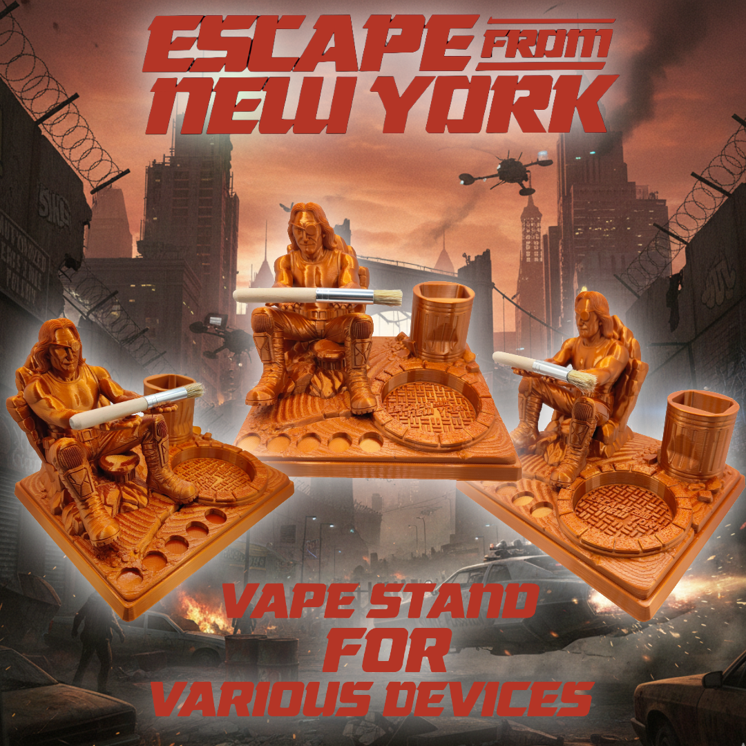 Snake Plissken Escape From NY Inspired 3d Printed Vape Stand For Various Devices