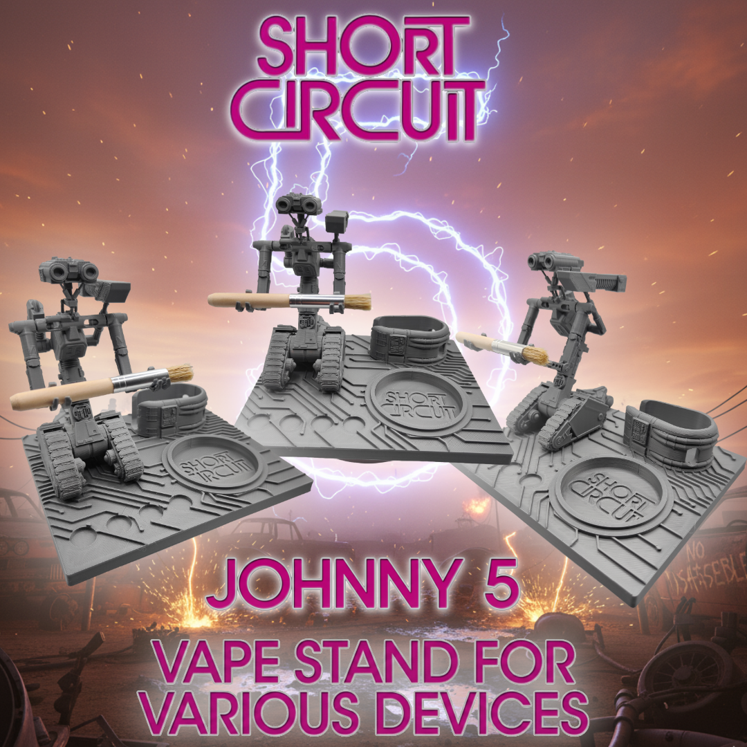 Johnny 5 Short Circuit Inspired 3d Printed Vape Stand For Various Devices