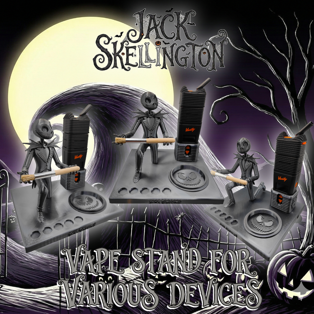 Jack Skellington Inspired 3d Printed Vape Stand For Various Devices