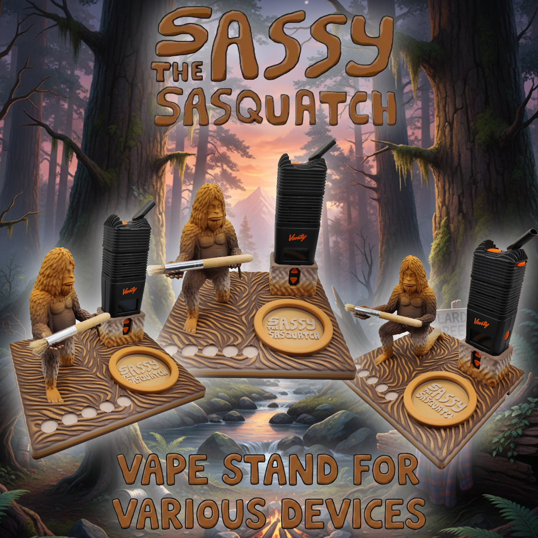 Sassy The Sasquatch  Inspired 3d Printed Vape Stand For Various Devices