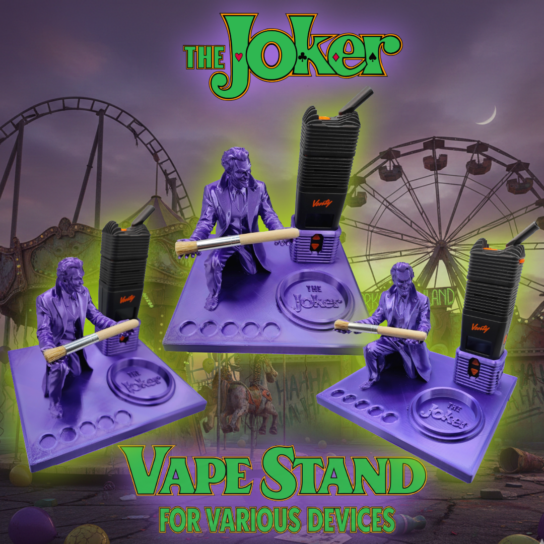 The Joker Inspired 3d Printed Vape Stand For Various Devices
