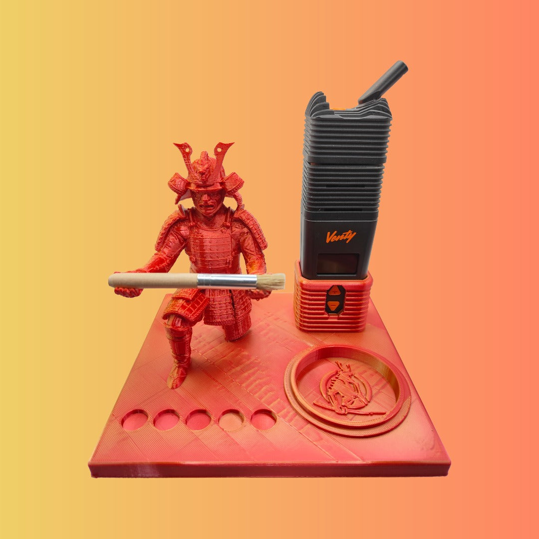 Samurai Warrior Inspired 3d Printed Vape Stand For Various Devices