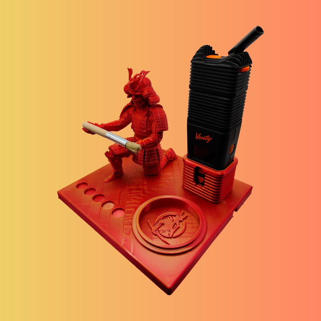 Samurai Warrior Inspired 3d Printed Vape Stand For Various Devices