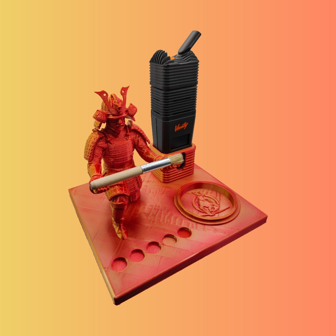 Samurai Warrior Inspired 3d Printed Vape Stand For Various Devices