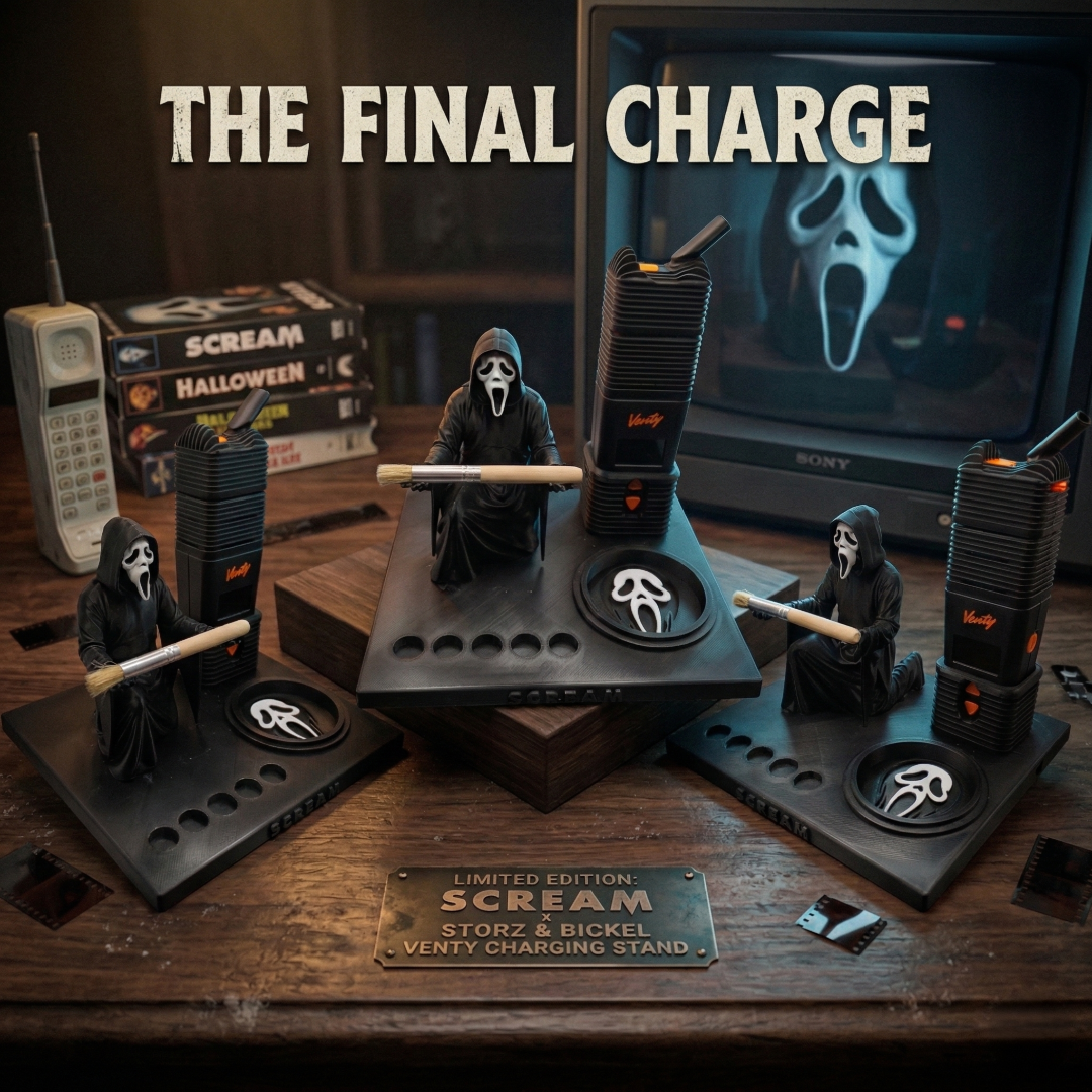 Scream Ghostface Inspired 3d Printed Vape Stand For Various Devices
