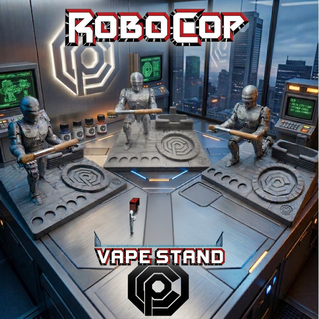 Robocop Inspired 3d Printed Vape Stand For Various Devices